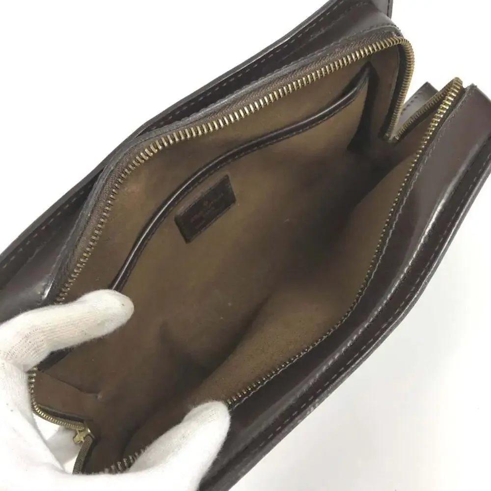 LOUIS VUITTON Brown Damier Canvas Pouch